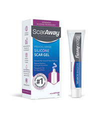 ScarAway Silicone Scar Gel, Helps Improve Size, Color & Texture of Hypertrophic & Keloid Scars from Injury, Burns & Surgery, Water Resistant, 20g (0.7 Oz)