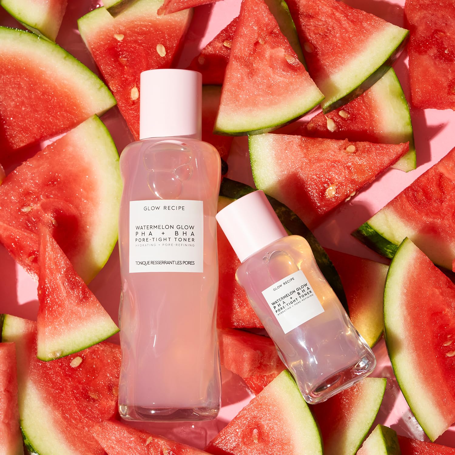 Glow Recipe PHA + BHA Face Toner - Skin Care Toner, Pore Minimizer & Gentle Face Exfoliant - Exfoliating, Soothing, Tightening & Hydrating Toner with Hyaluronic Acid & Watermelon (40ml) (Mini) (Mini)