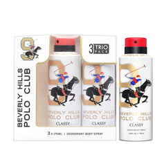 Beverly Hills Polo Club Classy Deodorant Trio Pack for Men