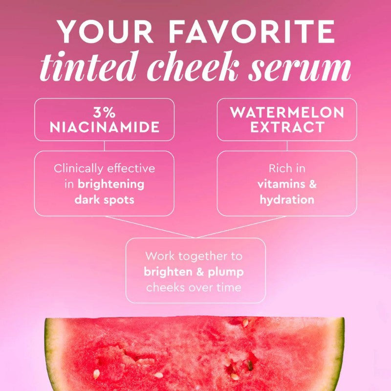 Glow Recipe Watermelon Glow Niacinamide Dewy Flush - Brightening Serum Blush-GLOW RECIPE WATERMELON GLOW NIACINAMIDE DEWY FLUSH TINED SERUM 12ML WATERMELON FLUSH