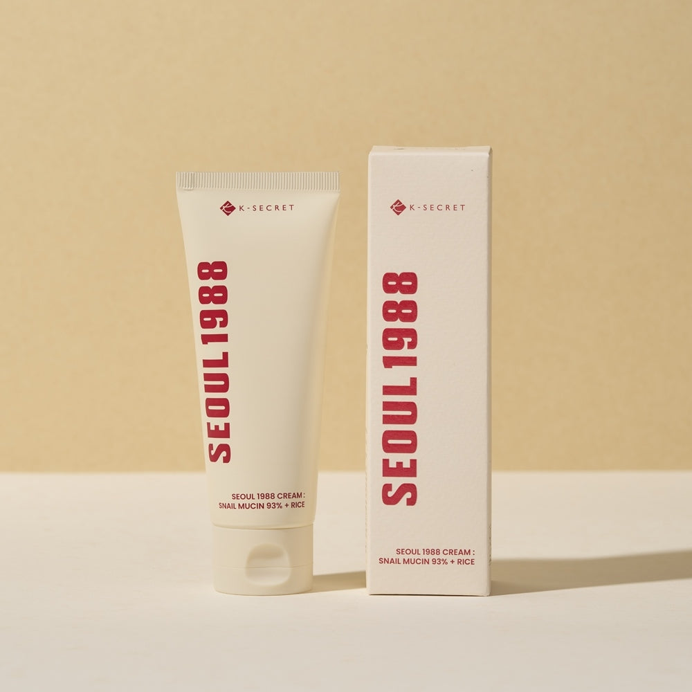 K-SECRET Seoul 1988 Cream: Snail Mucin 93% + Rice (100ml)