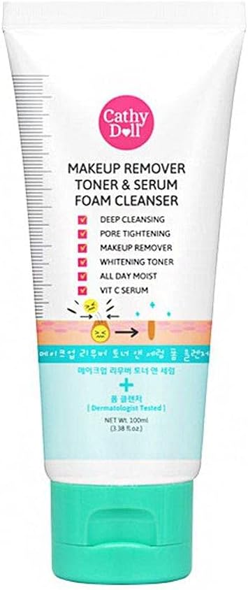 Cathy Doll Makeup Remover Toner & Serum Foam Cleanser (100ml)