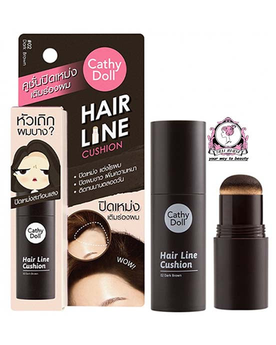 Cathy Doll Cushion Hair Line (Shade: #02 Dark Brown, 2g)