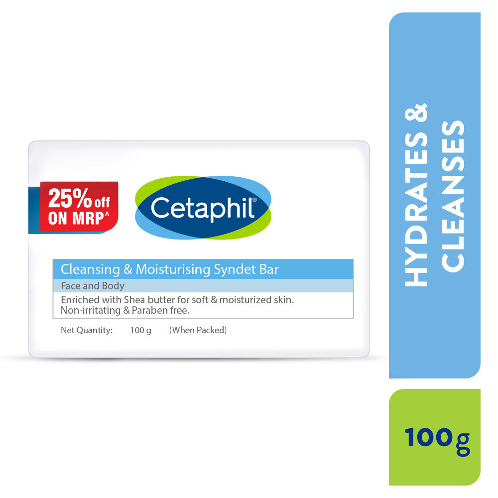 Cetaphil Cleansing & Moisturising Syndet Bar (75g)