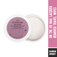 ON THE GO NAIL LACQUER REMOVER TRAVEL WIPES -RAINBOW BOUQUET - 30N