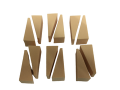 MEGAGA USA Triangle Shape Sponge Pack of 12