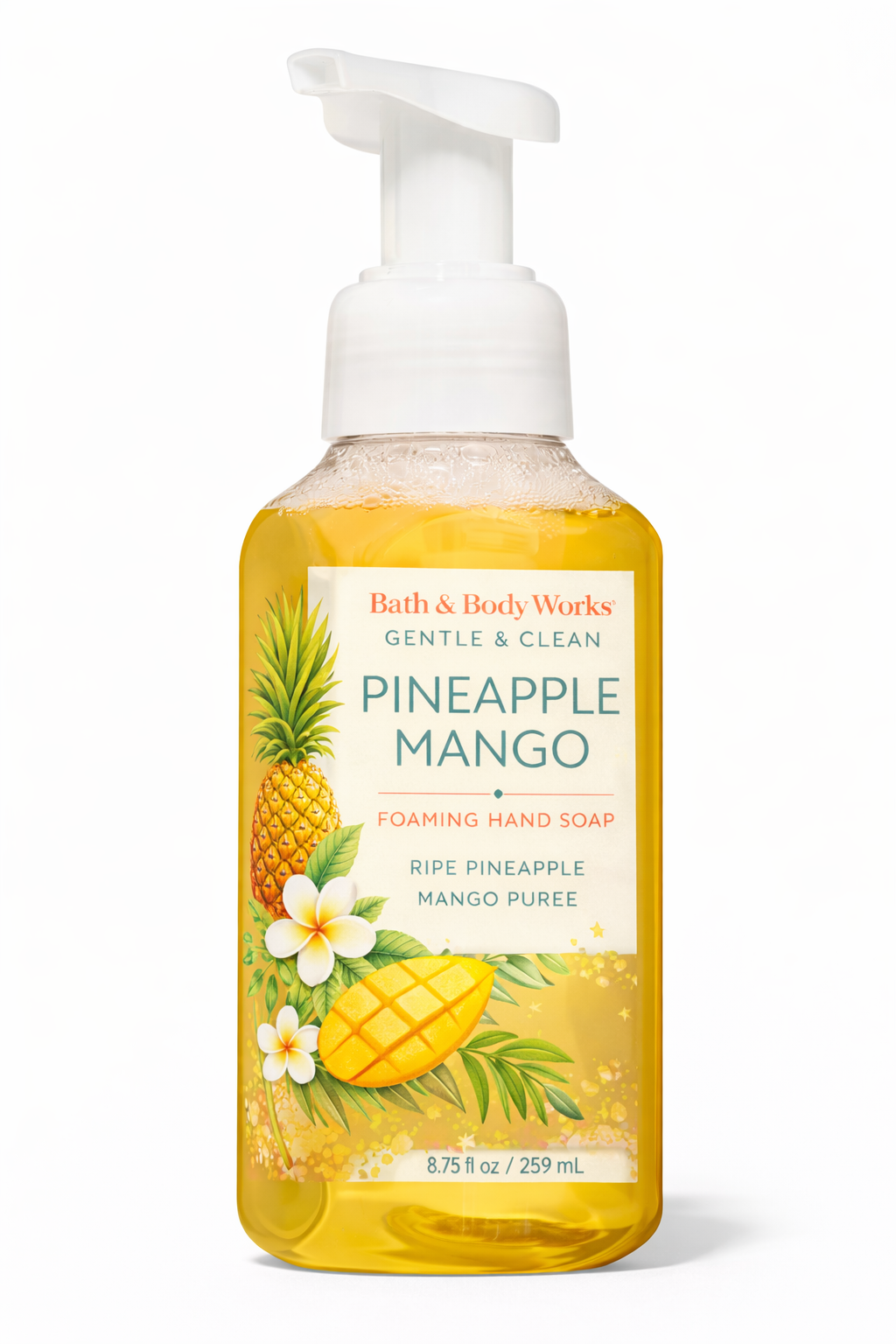 BATH & BODY WORKS GENTLE & CLEAN FOAMING HAND SOAP PINEAPPLE