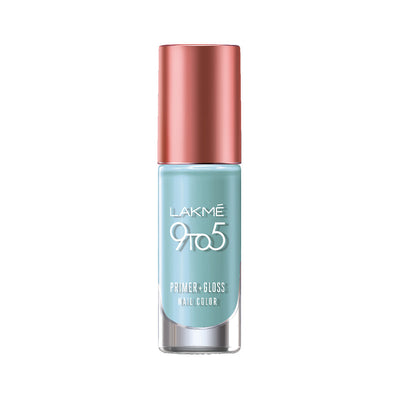 Lakme 9 To 5 Primer + Gloss Nail Color - Blue Escape - 6ml