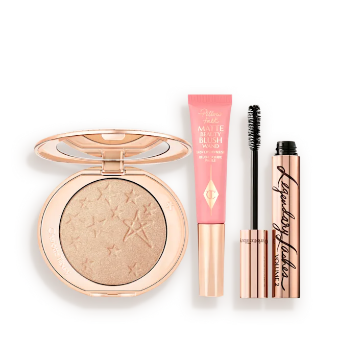 Charlotte Tilbury Hollywood Beauty Glow Set (Makeup Gift Set).