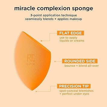Real Techniques Level Up Brush And Sponge Kit, Makeup Brushes For Eyeshadow, Foundation, Blush, & Bronzer, Blending Sponge, Professional Quality Tools, Synthetic Bristles, 8 Piece Set