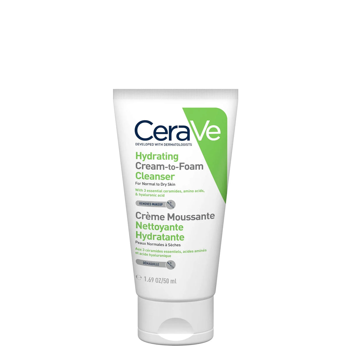 CERAVE HYDRATING CREAM-TO-FOAM CLEANSER 50ML