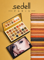 Sedell Paris karen leica palette 28 colors velvety eyeshadow