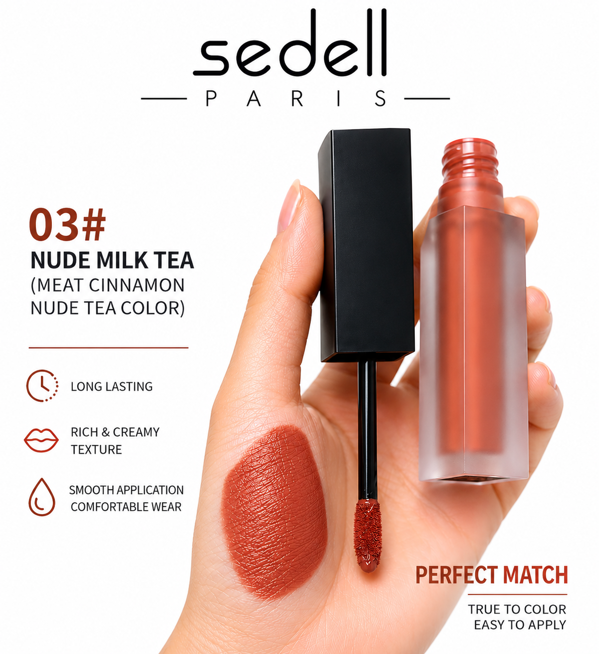 Sedell Paris Karen Leica liquid lipstick shade 03