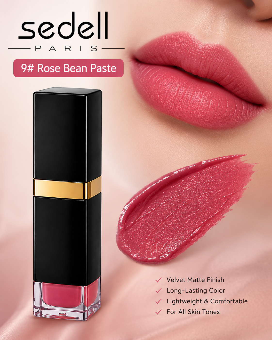 Sedell Paris karen leica liquid lipstick 09