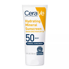 CeraVe Hydrating 100% Mineral Sunscreen for Body - SPF 50 - 5 fl oz
