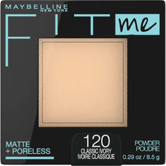 MAYBELLINE FIT ME MATTE + PORELESS  POWDER 8.5G 120 CLASSIC IVORY