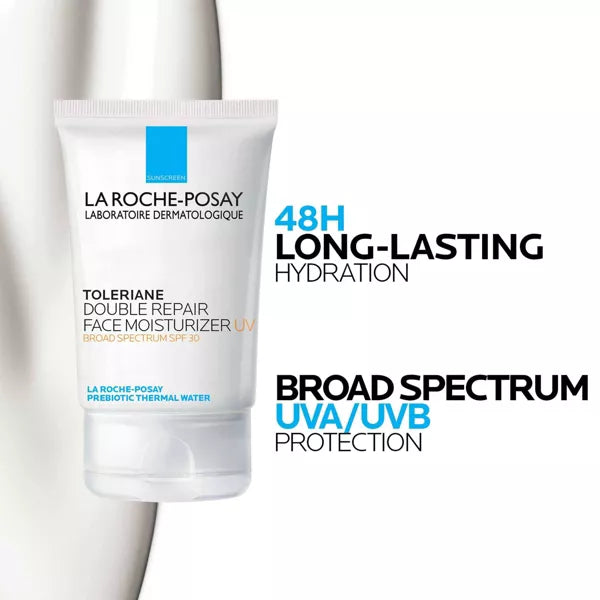 La Roche Posay Toleriane Face Moisturizer Sunscreen with Ceramide and Niacinamide - SPF 30 100ML