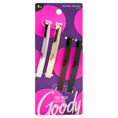 GOODY STAY TIGHT BARRETTES 4CT 02810