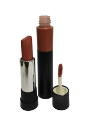 THE NUDES  Duo Matte Finish and Moisturizing Lipstick and Lip Gloss