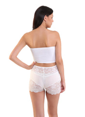 Kate High Waist Full Coverage Panty - White