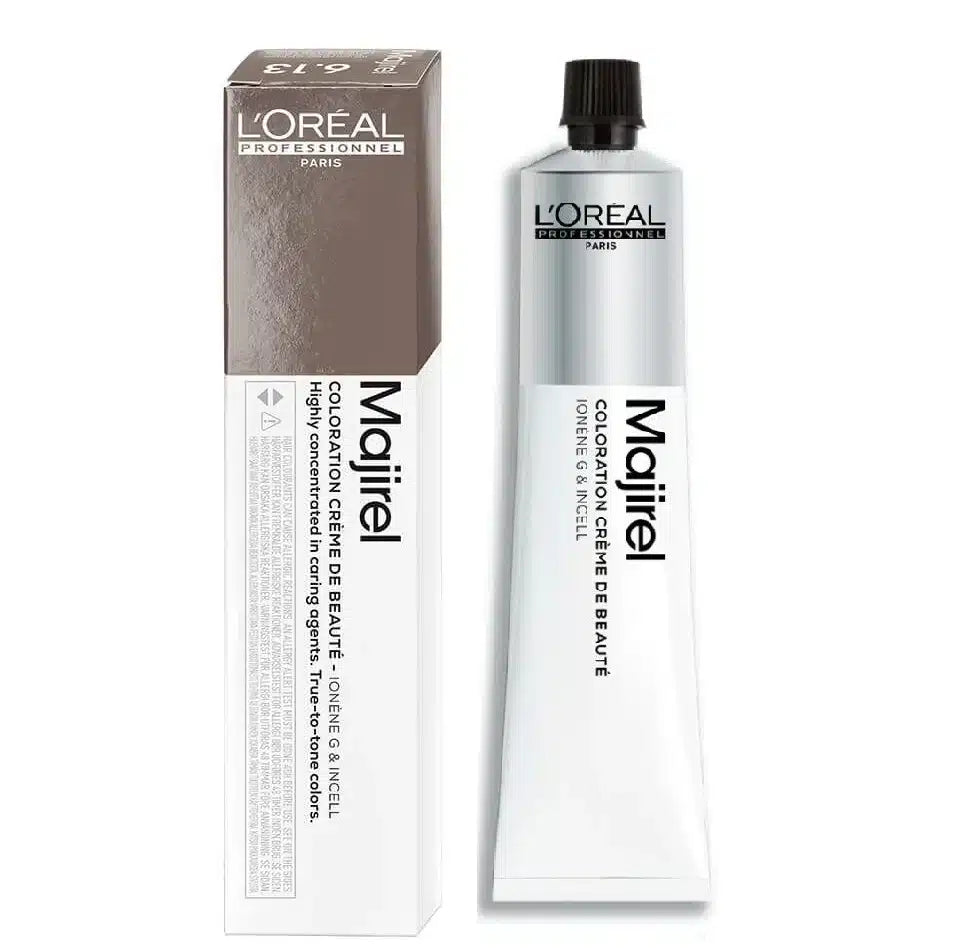 L'Oréal Professionnel Majirel Hair Color - Shade 7.23 (Golden Iridescent Blonde).