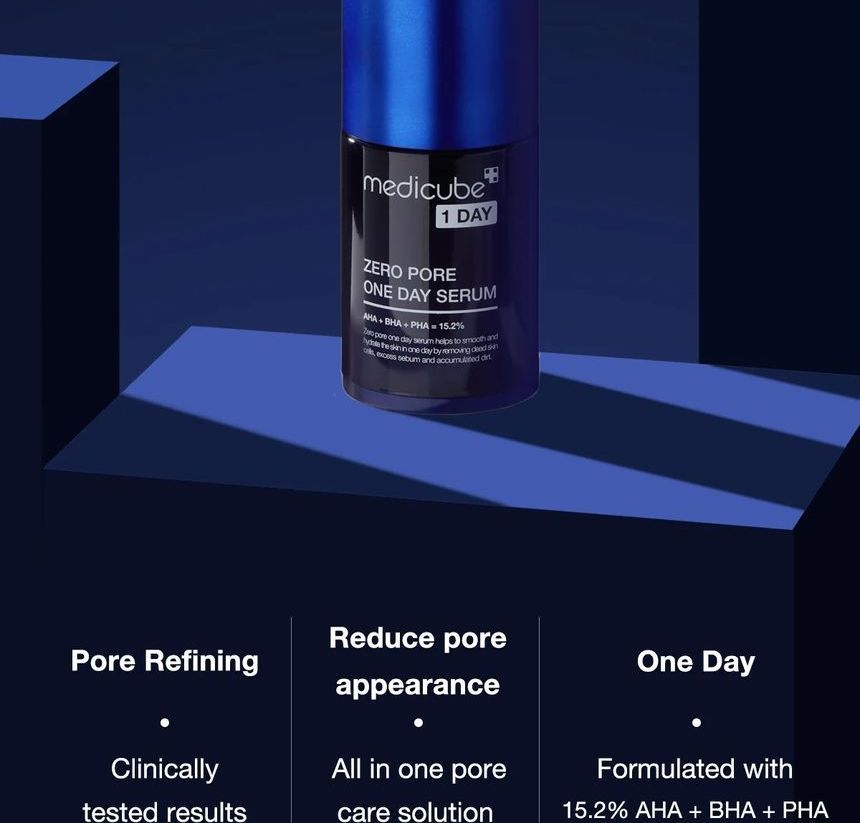 Medicube - Zero Pore One-day Serum - Serum for Dilated Pores with Acids - 50ml