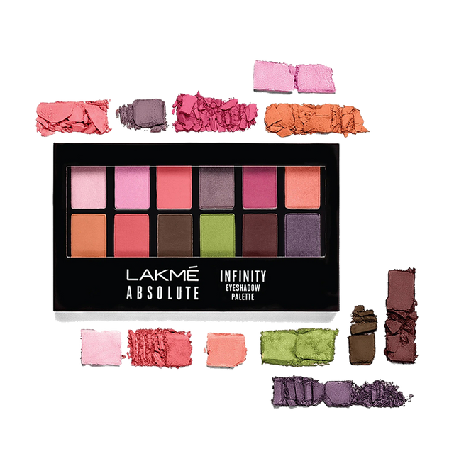 Lakme Absolute Infinity Eye Shadow Palette, Pink Paradise 12 g