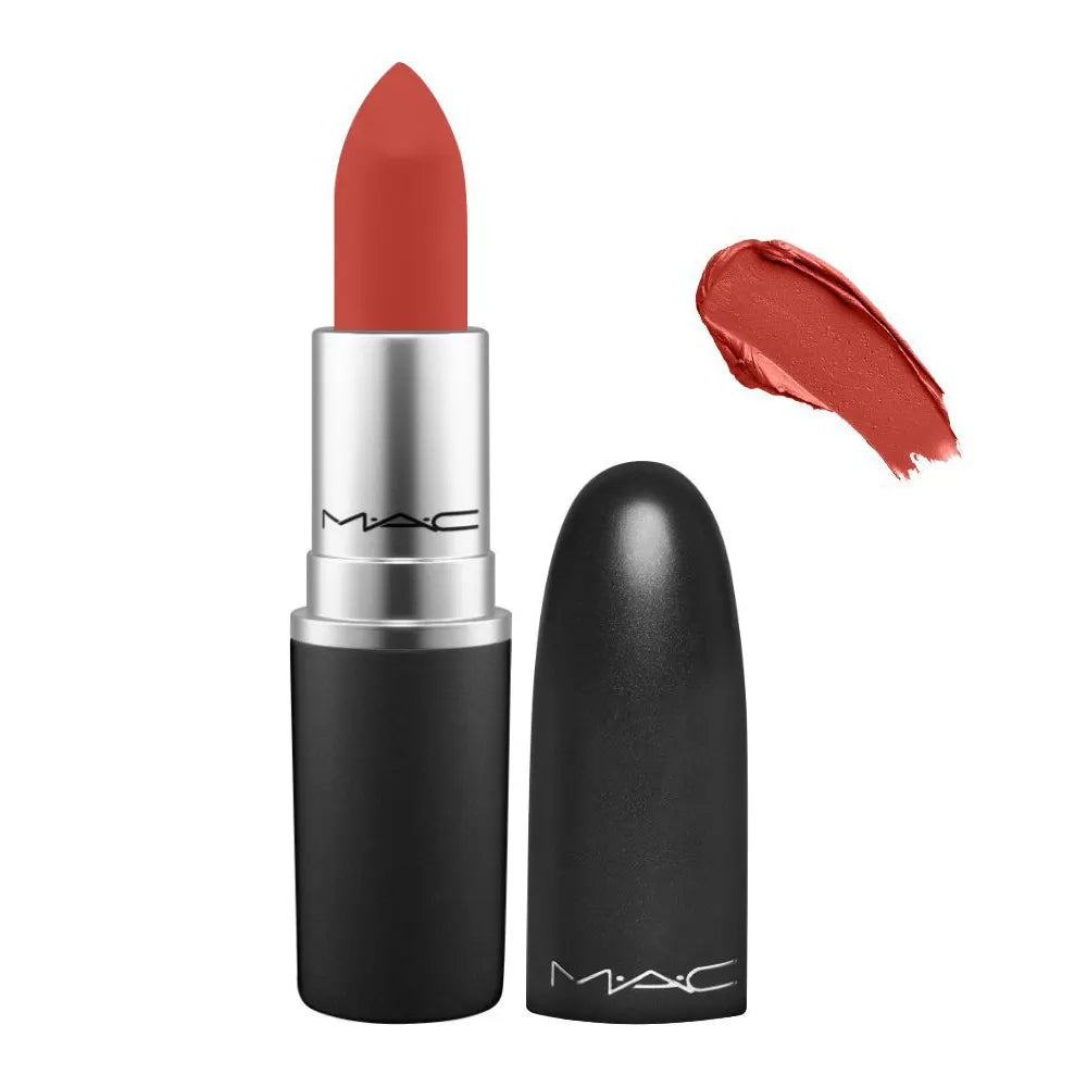 mac-ladies-powder-kiss-lipstick-0-10-oz-devoted-to-chili-makeup - Kunchals