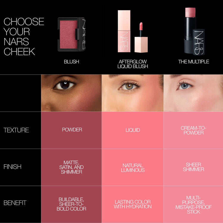 NARS A LIGHTWEIGHT, BUILDABLE LIQUID BLUSH WITH LASTING RADIANCE AND HYDRATION. AFTERGLOW LIQUID BLUSH 7ml Secret Lover