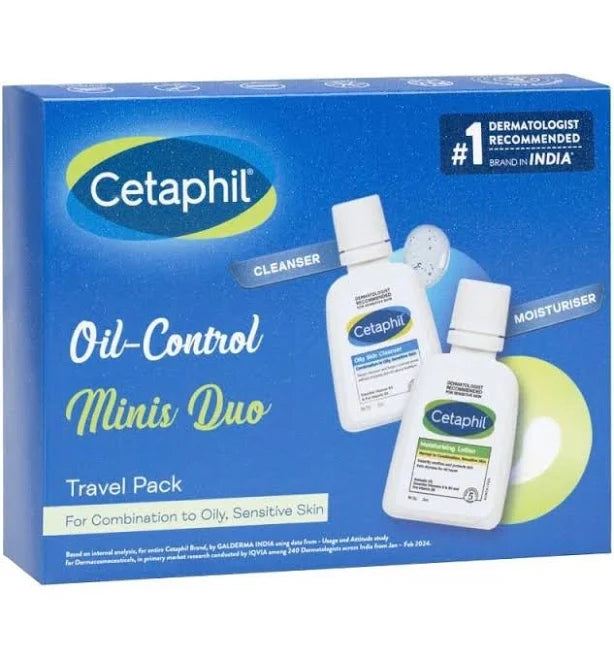CETAPHIL OIL CONTROL TRAVEL PACK FOR COMBINATION TO OILY