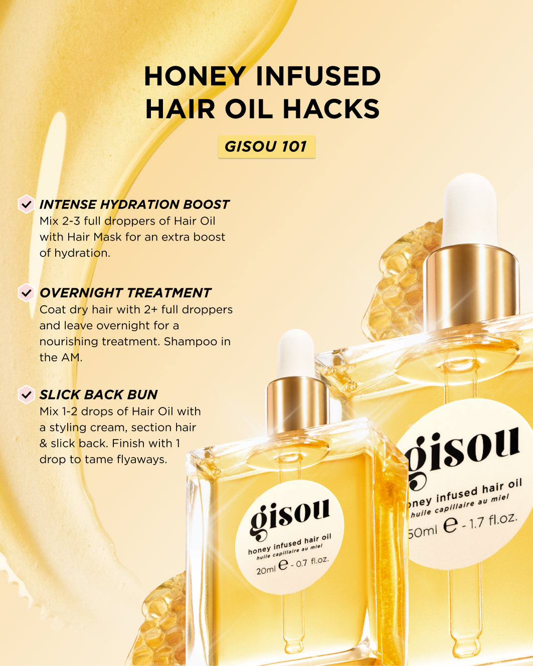 Gisou Honey Infused Hair Oil 50ML/1.7 fl. oz.