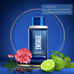 Engage Homme Eau De Parfum For Men - 90mL