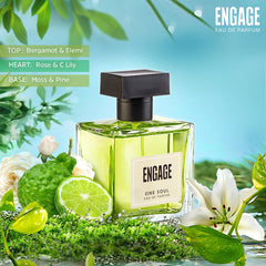 Engage One Soul Unisex Anytime Eau De Parfum For Men & Women - 100mL