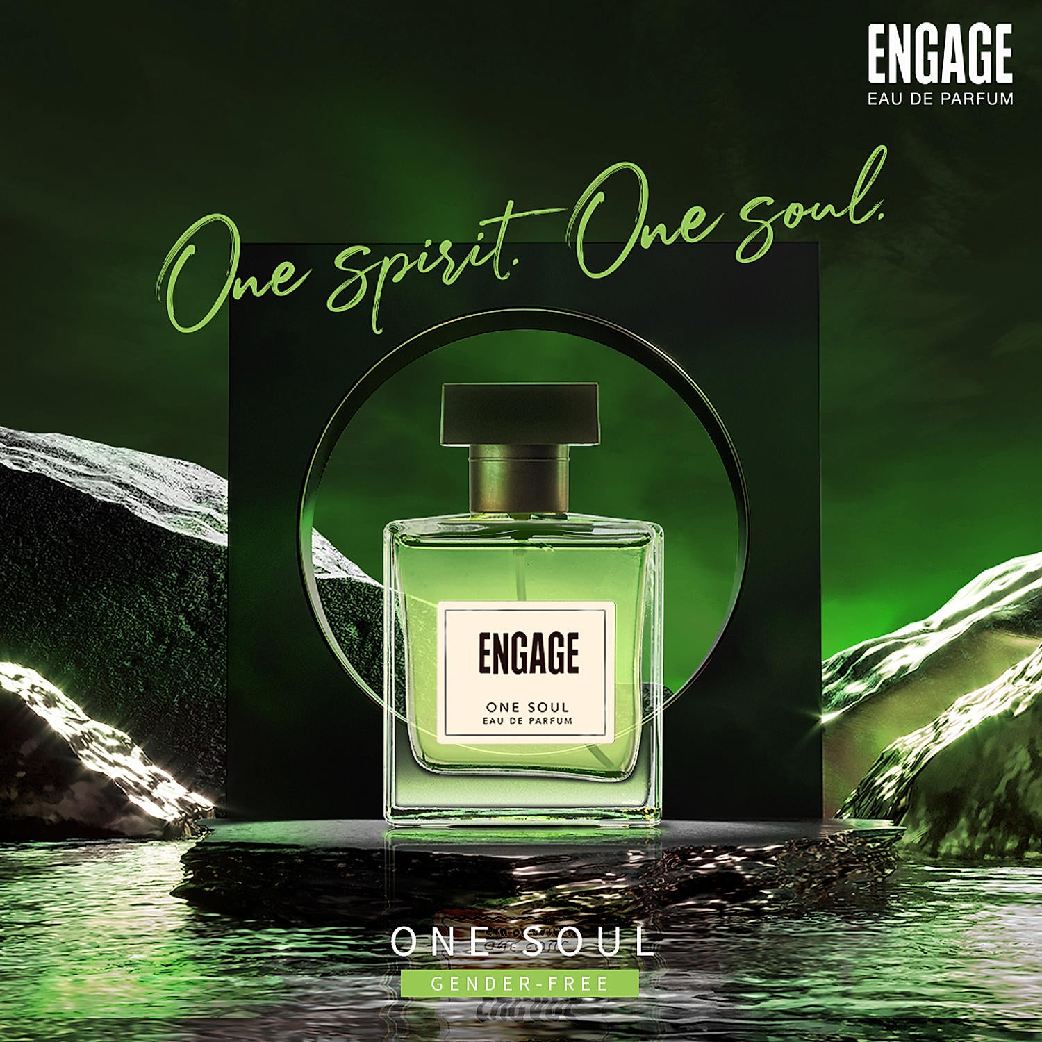 Engage One Soul Unisex Anytime Eau De Parfum For Men & Women - 100mL
