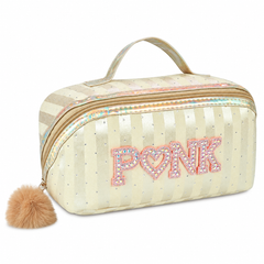 Women's Cosmetic Travel Makeup Pouch # Golden colour