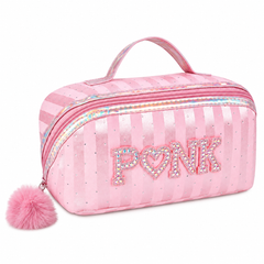 Women's Cosmetic Travel Makeup Pouch # PINK colour
