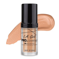 L.A. Girl Pro. coverage HD Long Wear Illuminating Liquid Foundation (28ml)