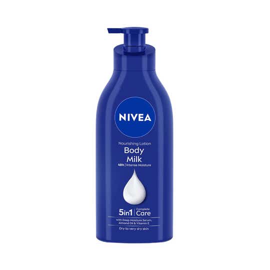 NIVEA BODY MILK 5 IN 1  NOURISHING BODY LOTION 600ML