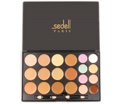 Sedell Professional  Cream Concealer Camouflage Makeup Palette Contouring Kit Set of 20 Colors