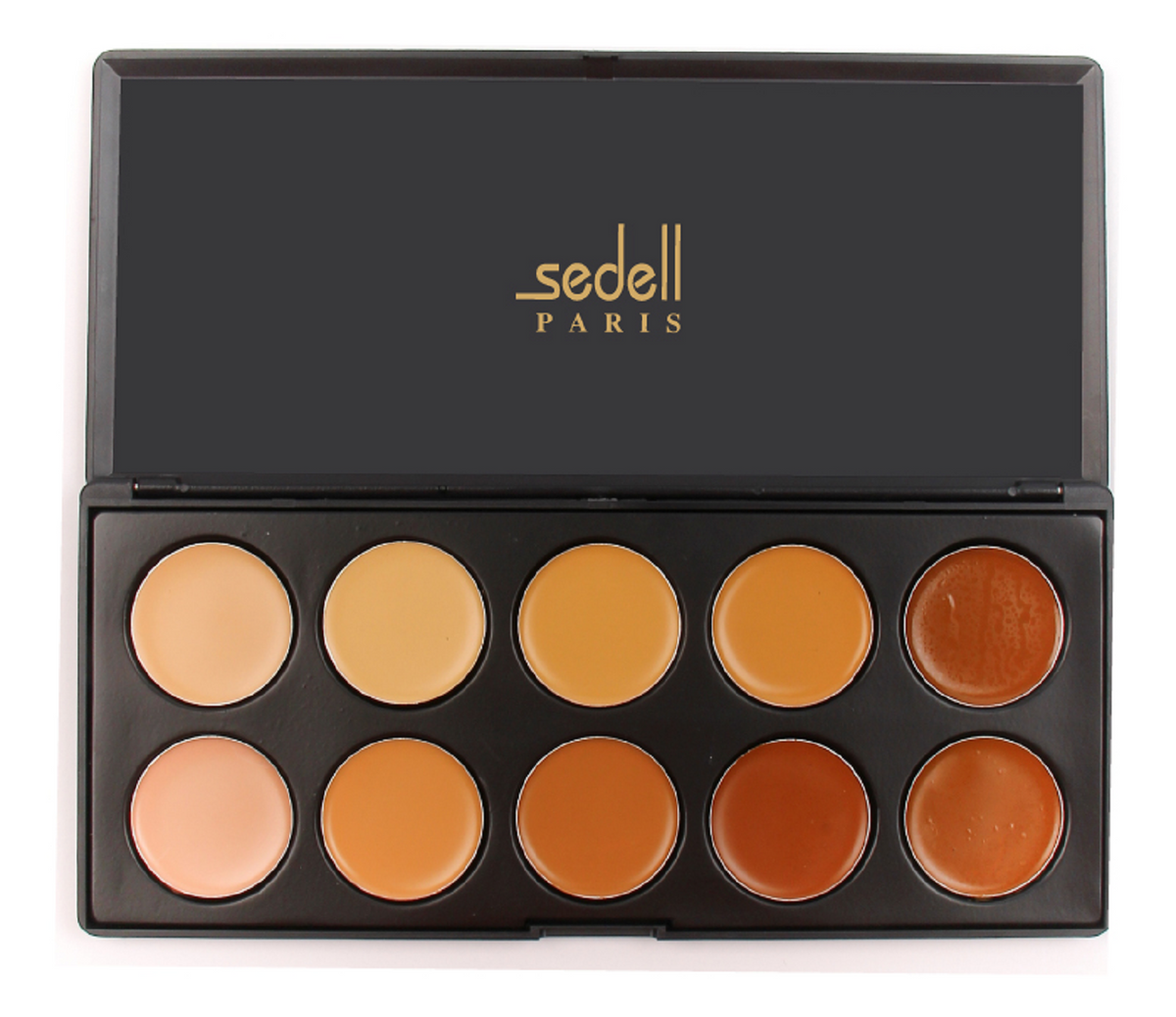 Sedell  Professional 12 Colors Cream Contour Kit Face Blemishes Contouring Highlighter Professional Base Foundation