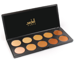 Sedell  Professional 12 Colors Cream Contour Kit Face Blemishes Contouring Highlighter Professional Base Foundation