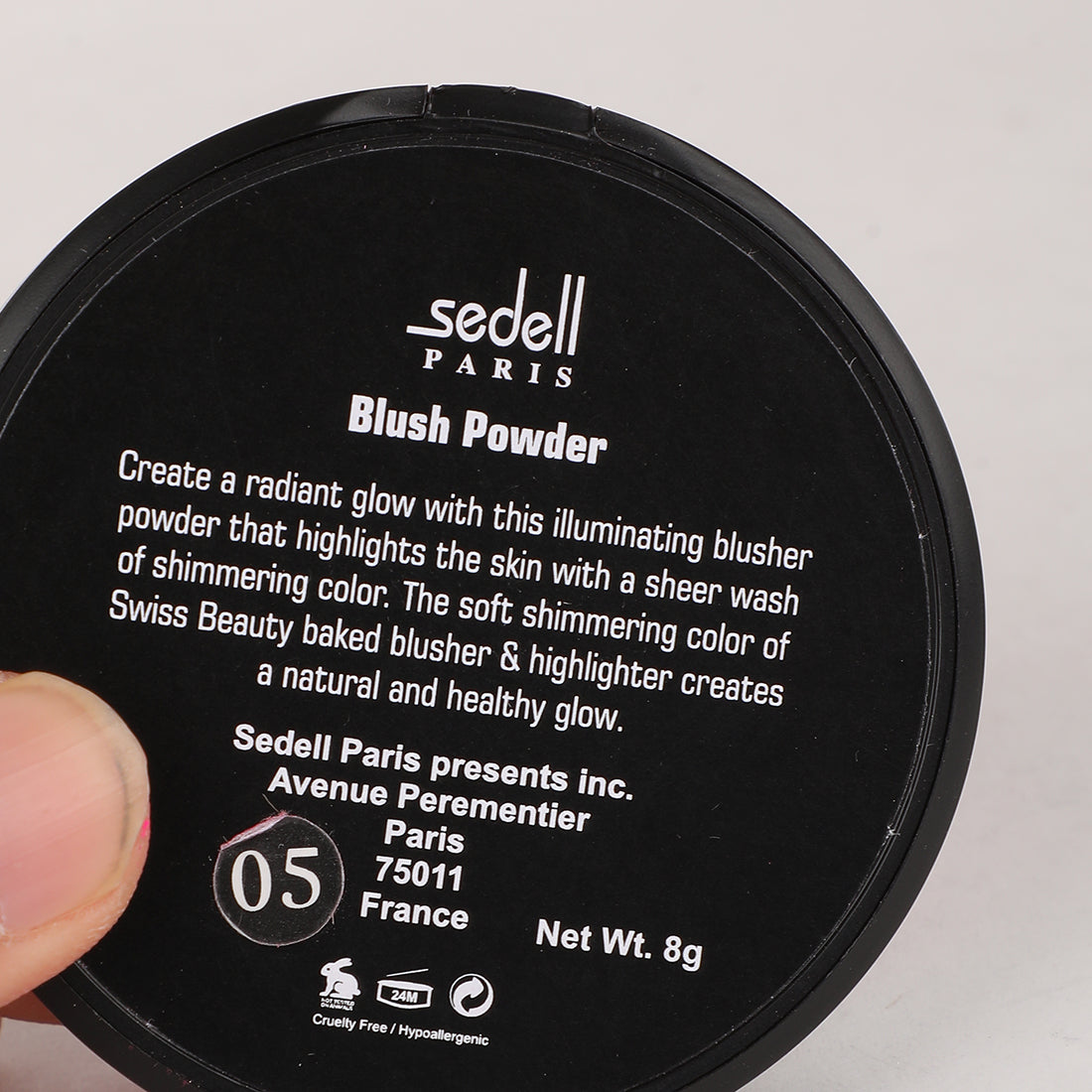 Sedell Professional Multi Blush Powder Pale Pink - 8gm