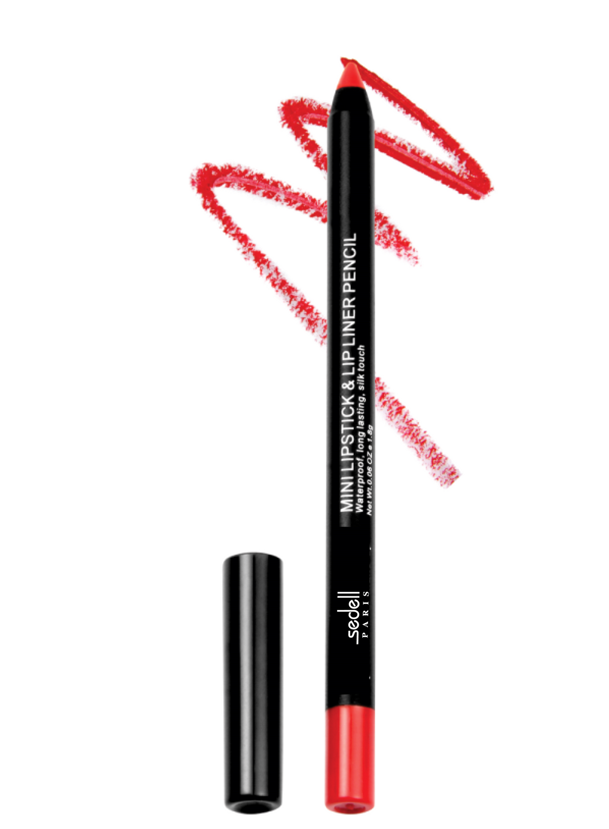 Sedell Paris Mini Lipstick & Lip Liner Pencil Hot As Chilli - 1.4g