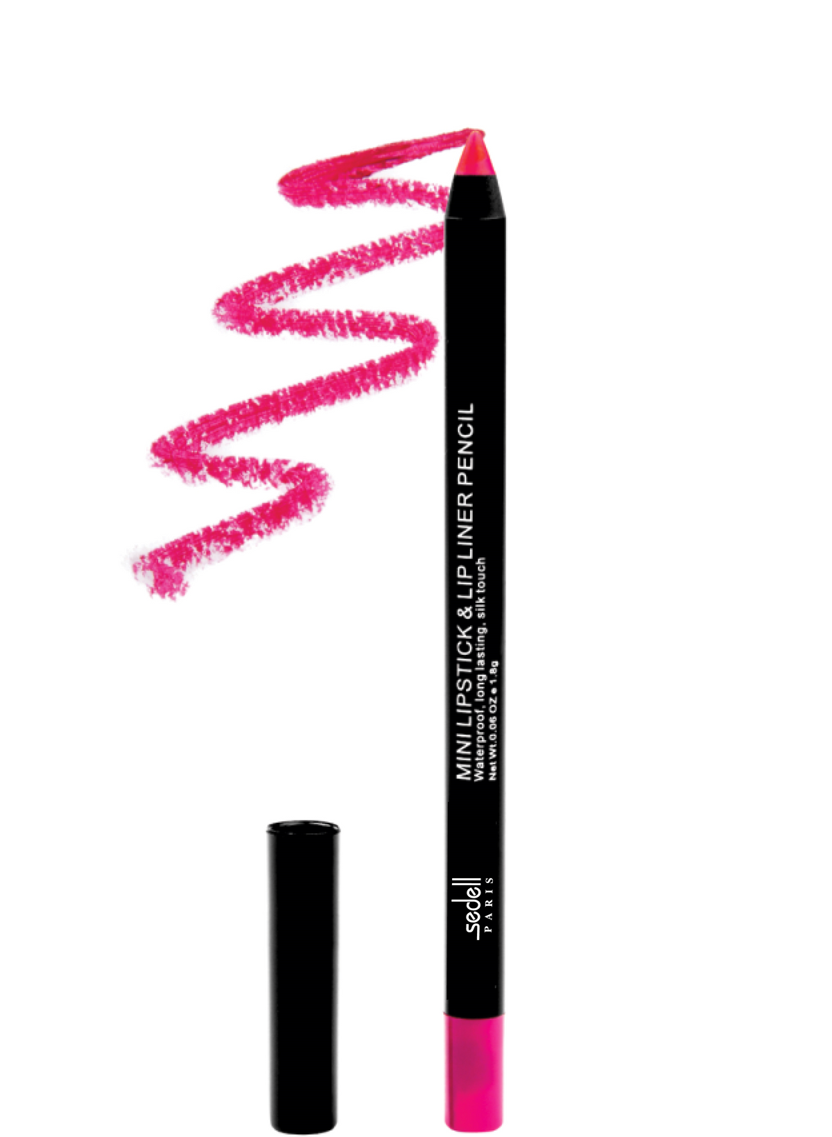 Sedell Paris Mini Lipstick & Lip Liner Pencil Barbie Pink - 1.4g