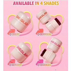 SHEGLAM Jelly-Licious Hydrating Lip & Blush Tint - 10g Coucou
