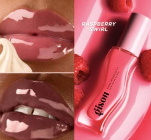 GISOU HONEY INFUSED LIP OIL 8ML RASPBERRY SWIRL