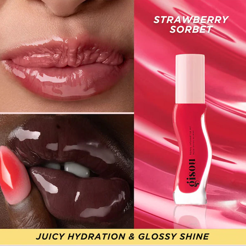 Gisou Honey Infused Lip Oil - Cherry on the Cake - 8ml/0.27 fl.oz.