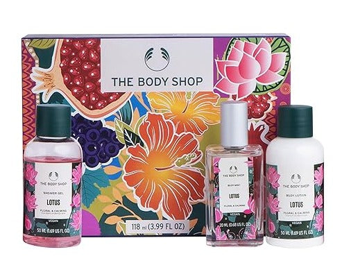 The Body Shop Lotus Shower Gel, Body Lotion & Body Mist Gift Set (118ml)