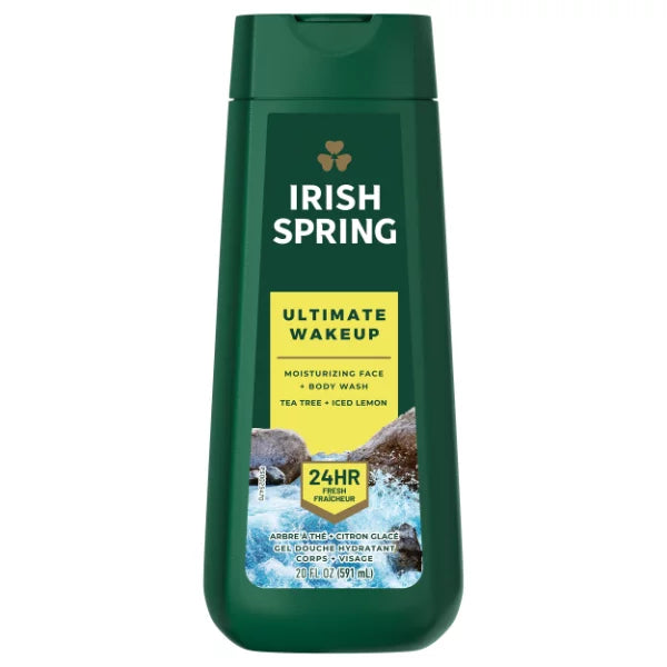 Irish Spring Ultimate Wakeup Moisturizing Face & Body Wash (591 ml)
