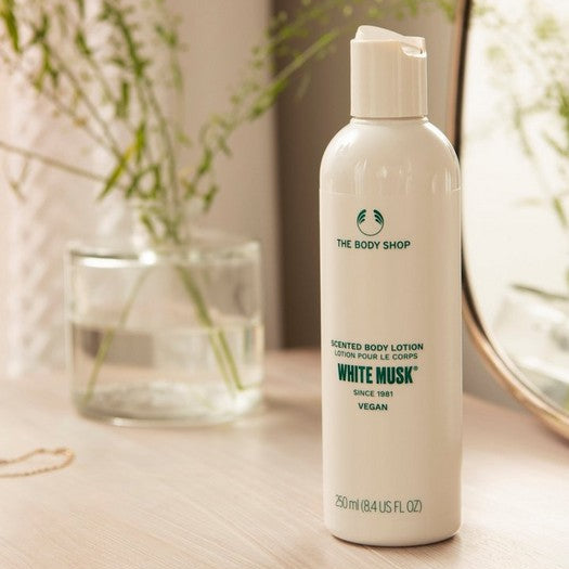 THE BODY SHOP SCENTED BODY LOTION WHITE MUSK 250ML - Kunchals